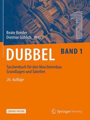 cover image of Dubbel Taschenbuch für den Maschinenbau 1